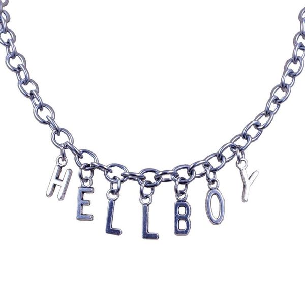 stainless steel word letter diy chain necklace handmade hellboy men birthday male cool jesus boy gift punk bd001-015, Silver
stainless steel word letter diy chain necklace handmade hellboy men birthday male cool jesus boy gift punk bd001-015, Silver