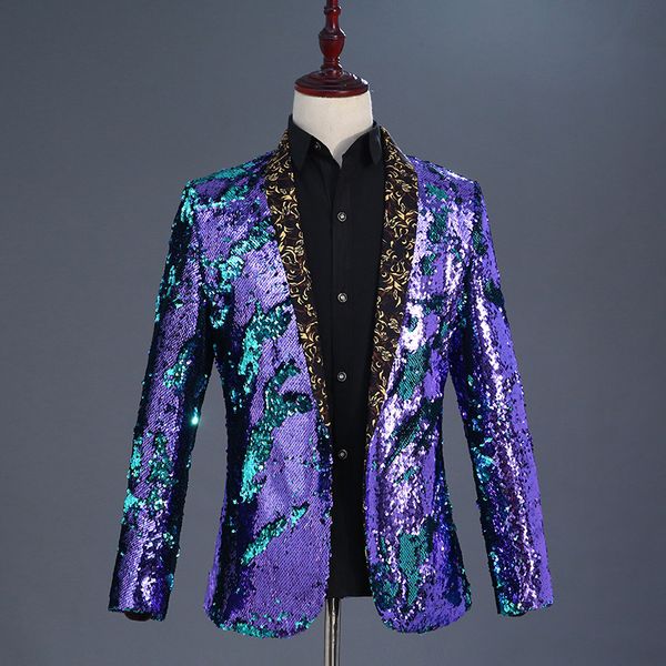 bi-color men sequin stage jacket color-changing stylish mens sequin jacket men's blazer homme veste costume homme, White;black
bi-color men sequin stage jacket color-changing stylish mens sequin jacket men's blazer homme veste costume homme, White;black