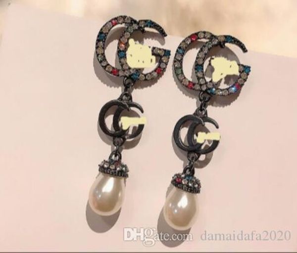 fashion temperament color diamond pearl long letters female simple trend earrings ear clip jewelry accessories, Gray
fashion temperament color diamond pearl long letters female simple trend earrings ear clip jewelry accessories, Gray