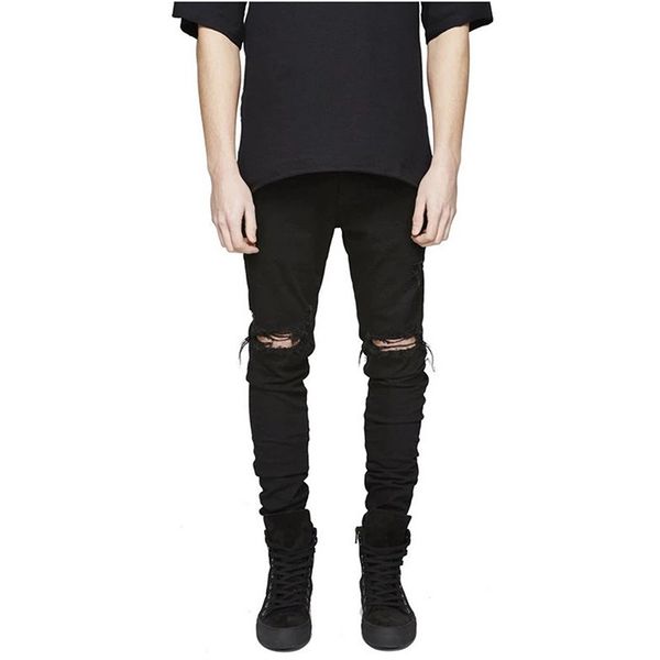2020 new streetwear fashion quality men black skinny slim fit jeans male ripped destroyed holes casual denim pants, Blue
2020 new streetwear fashion quality men black skinny slim fit jeans male ripped destroyed holes casual denim pants, Blue