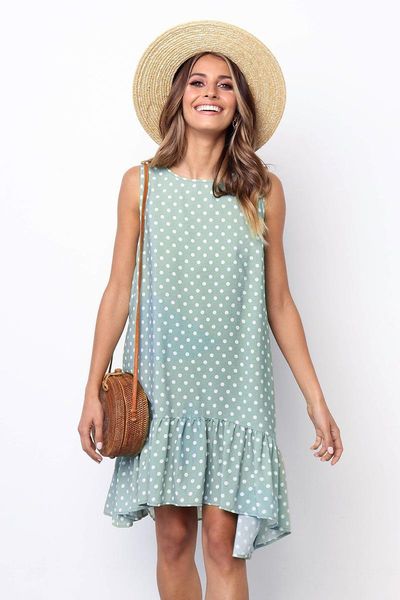 dot dress women 2019 polka new summer beach casual dress plus size sleeveless yellow loose a-line midi dresses vestidos clothing, Black;gray
dot dress women 2019 polka new summer beach casual dress plus size sleeveless yellow loose a-line midi dresses vestidos clothing, Black;gray