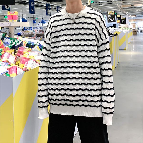 2020 winter casual полосатый свитер мужчины хип-хоп корейский сыпучие пуловеры мужчины o шеи callor крупногабаритные свитер, White;black
2020 winter casual полосатый свитер мужчины хип-хоп корейский сыпучие пуловеры мужчины o шеи callor крупногабаритные свитер, White;black