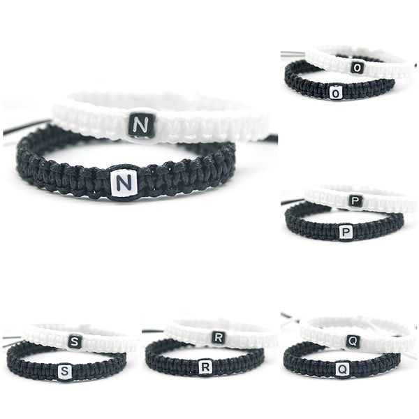 anklets 2pcs/pair delicate black and white cord with n to z letters bracelets rope chain adjust size for lovers friends beaded jewelry, Red;blue
anklets 2pcs/pair delicate black and white cord with n to z letters bracelets rope chain adjust size for lovers friends beaded jewelry, Red;blue