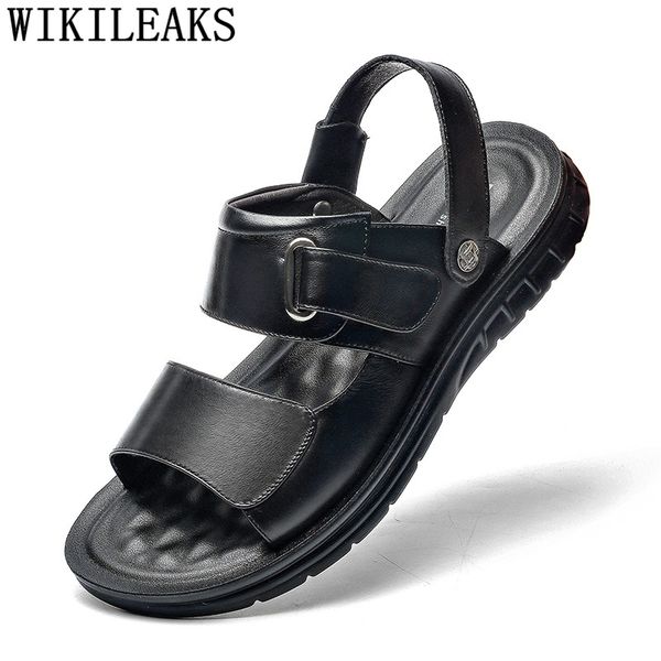 sandals italian leather for men open shoes beach summer mens genuine gladiator designer buty, Black
sandals italian leather for men open shoes beach summer mens genuine gladiator designer buty, Black