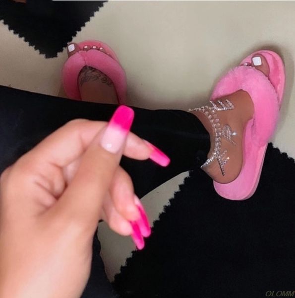 winter fashion women home slippers faux fur warm shoes woman slip on flats female fur flip flops pink plus size 36-41, Black
winter fashion women home slippers faux fur warm shoes woman slip on flats female fur flip flops pink plus size 36-41, Black