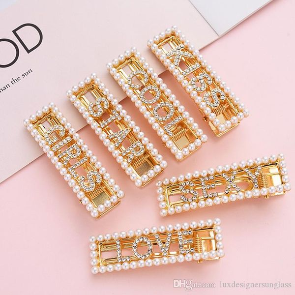 new arrival women pearl rhinestone letter hair clip multi style bling bling letter barrettes fashion hair accessories, Golden;silver
new arrival women pearl rhinestone letter hair clip multi style bling bling letter barrettes fashion hair accessories, Golden;silver
