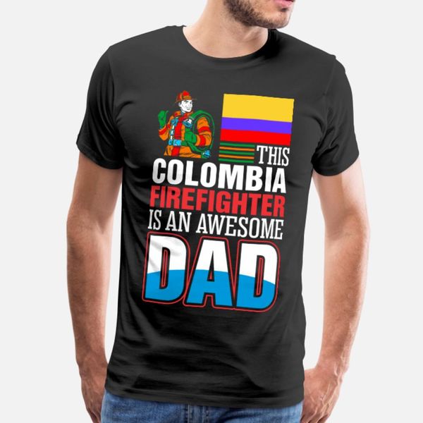 this colombia firefighter is an awesome dad t shirt men designer short sleeve euro size s-3xl unique graphic breathable spring autumn, White;black
this colombia firefighter is an awesome dad t shirt men designer short sleeve euro size s-3xl unique graphic breathable spring autumn, White;black