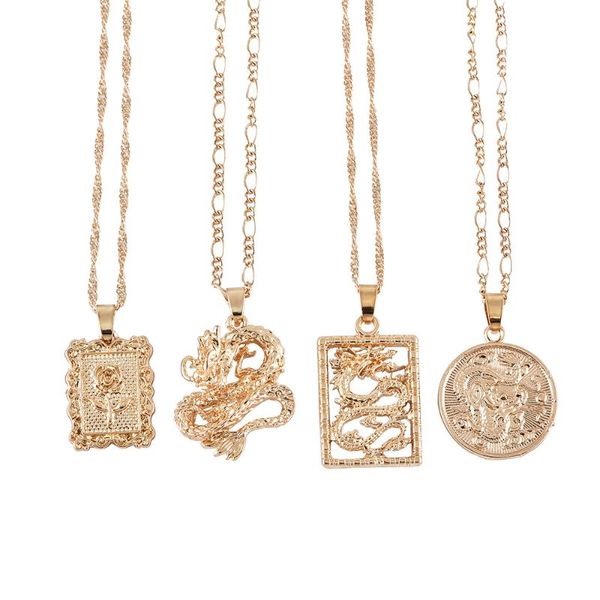 ncoxo new fashion gold color rose choker necklace dragon pendant necklaces for women mascot ornaments jewelry gift, Silver
ncoxo new fashion gold color rose choker necklace dragon pendant necklaces for women mascot ornaments jewelry gift, Silver