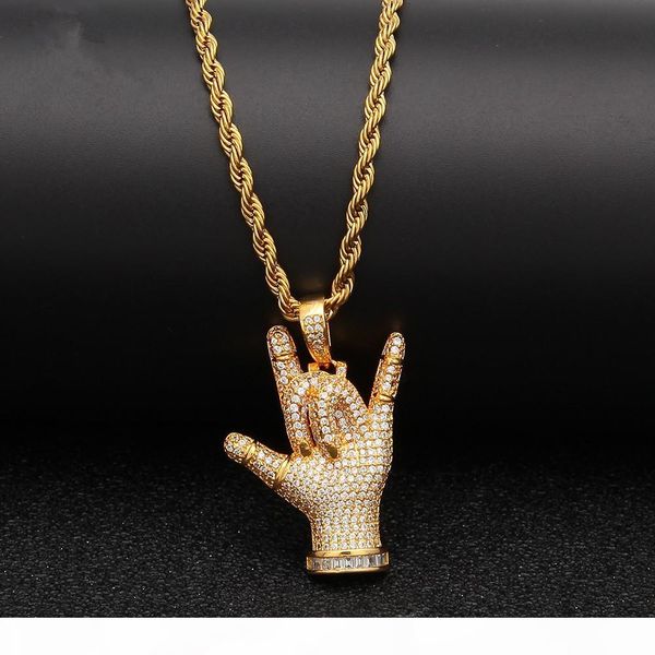 hip hop iced out i love you gesture pendant necklace gold silver plated micro paved zircon ice jewelry for women gift
hip hop iced out i love you gesture pendant necklace gold silver plated micro paved zircon ice jewelry for women gift
