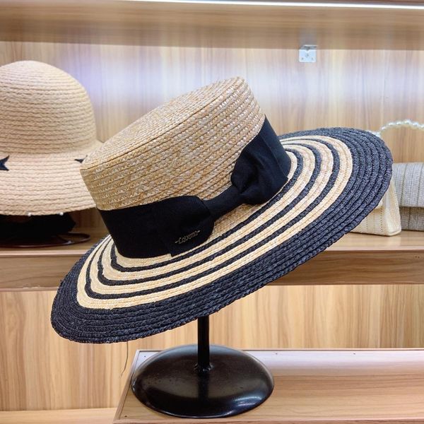 2020 new women wide brim sun hat flat black beige straw patchwork ladies summer beach hat with bowknot derby church party hat, Blue;gray
2020 new women wide brim sun hat flat black beige straw patchwork ladies summer beach hat with bowknot derby church party hat, Blue;gray