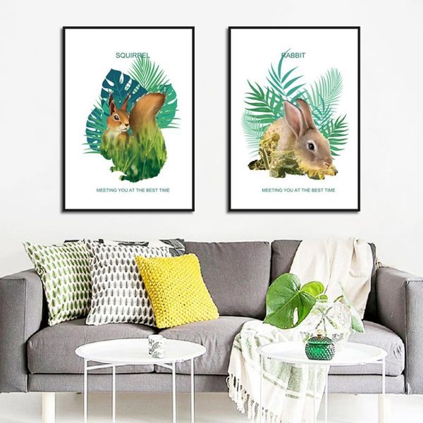 home wall decor abstract animal squirrel rabbit silhouette plant children's room simple european creative decorative painting
home wall decor abstract animal squirrel rabbit silhouette plant children's room simple european creative decorative painting