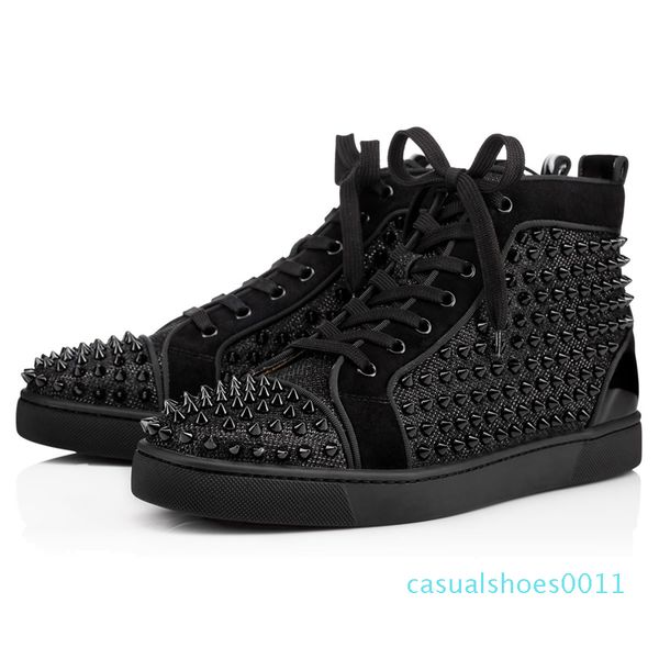 2020 red bottom sneakers casual mens womens low high designer full spikes roller boat flats skateboard loafers luxury man woman shoe c11, Black
2020 red bottom sneakers casual mens womens low high designer full spikes roller boat flats skateboard loafers luxury man woman shoe c11, Black