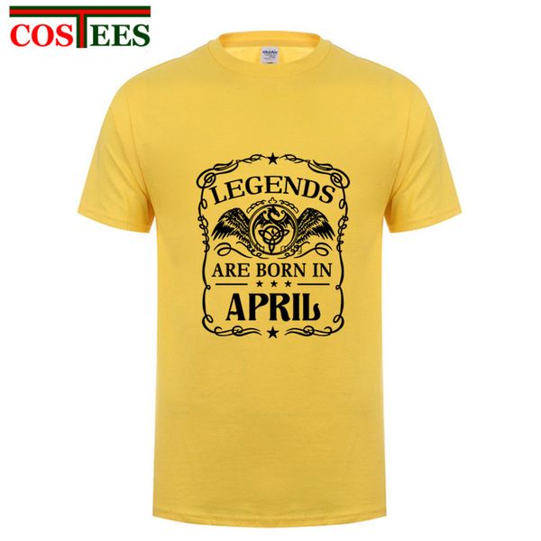 2018 vestidos de verano legends are born in april t shirt men birthday gift family party tee hombres camiseta leisure shirt
2018 vestidos de verano legends are born in april t shirt men birthday gift family party tee hombres camiseta leisure shirt