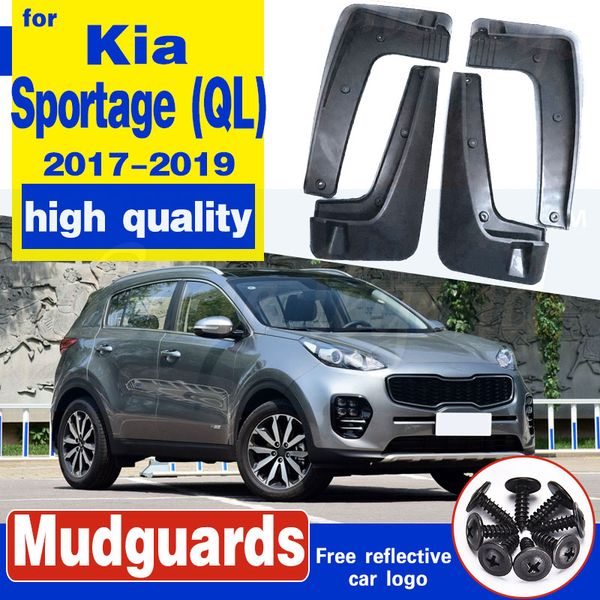 set molded car mud flaps for kia sportage ql 2017 2018 2019 mudflaps splash guards mud flap mudguards fender front rear styling 
set molded car mud flaps for kia sportage ql 2017 2018 2019 mudflaps splash guards mud flap mudguards fender front rear styling
