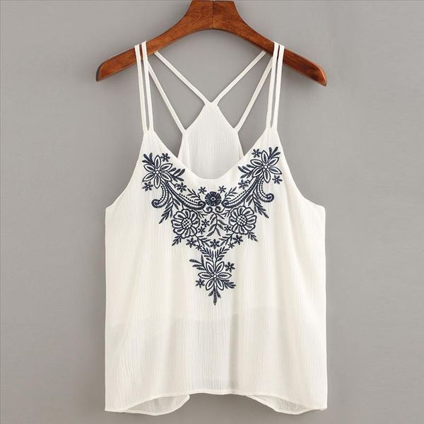 backless halter cami crop women fashion flower embroidered shirts ladies sleeveless strappy summer cute girls yl, White
backless halter cami crop women fashion flower embroidered shirts ladies sleeveless strappy summer cute girls yl, White