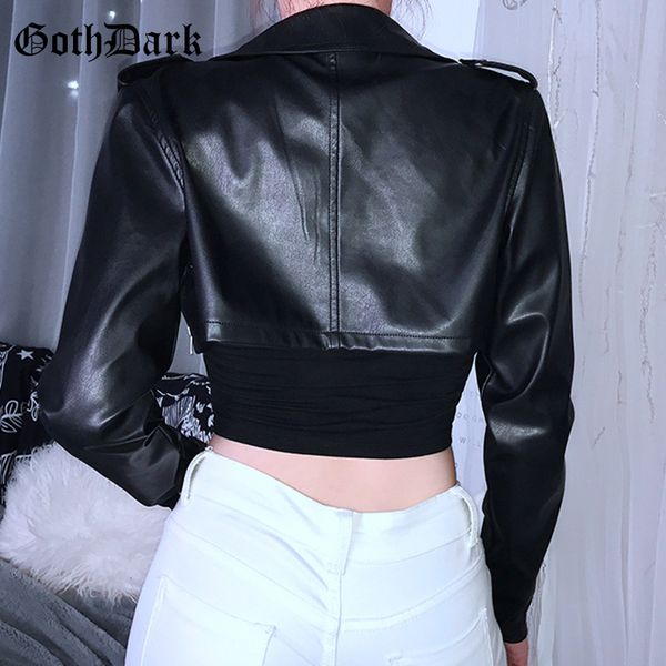goth dark punk gothic female jacket cropped zipper fall 2020 asymmetrical longsleeve coat women aesthetic patchwor chic, Black;brown
goth dark punk gothic female jacket cropped zipper fall 2020 asymmetrical longsleeve coat women aesthetic patchwor chic, Black;brown