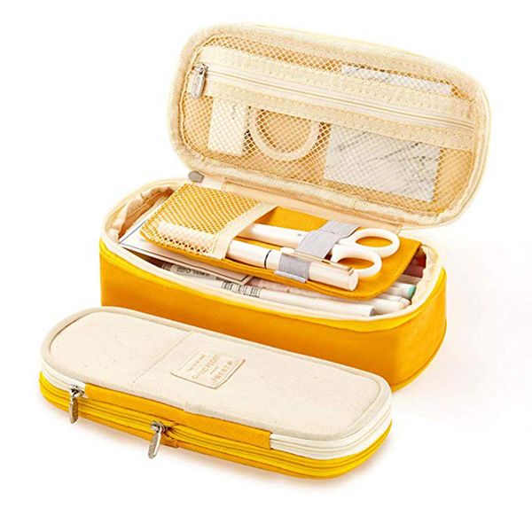 canvas large capacity pencil case multifunctional zipper school portable simple creative pencil case supplies
canvas large capacity pencil case multifunctional zipper school portable simple creative pencil case supplies