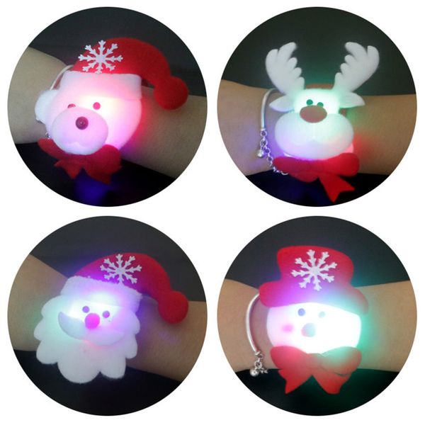 1 pc new christmas decoration cute bracelet led with lights clap circle luminous bangle new year party accessories gifts, Black
1 pc new christmas decoration cute bracelet led with lights clap circle luminous bangle new year party accessories gifts, Black