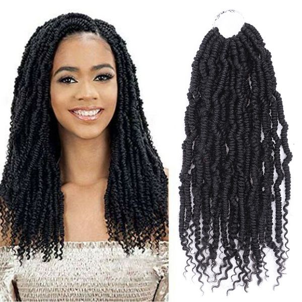 bomb twist braiding hair passion spring twists synthetic crochet hair extensions crochet braids ombre fluffy kinky curly 14inch 72roots, Black;brown
bomb twist braiding hair passion spring twists synthetic crochet hair extensions crochet braids ombre fluffy kinky curly 14inch 72roots, Black;brown
