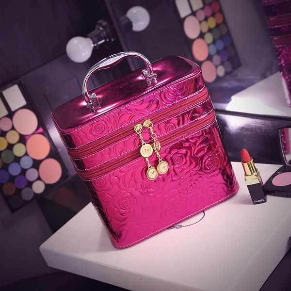 double-layer laser make-up box carrying large-capacity makeup bag pu leather cosmetics collection bag
double-layer laser make-up box carrying large-capacity makeup bag pu leather cosmetics collection bag