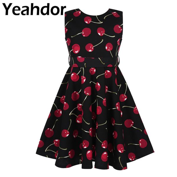 kids girls summer casual wear dress sleeveless polka dots cherry printed swing dress flower girls children birthday party 2020, Red;yellow
kids girls summer casual wear dress sleeveless polka dots cherry printed swing dress flower girls children birthday party 2020, Red;yellow