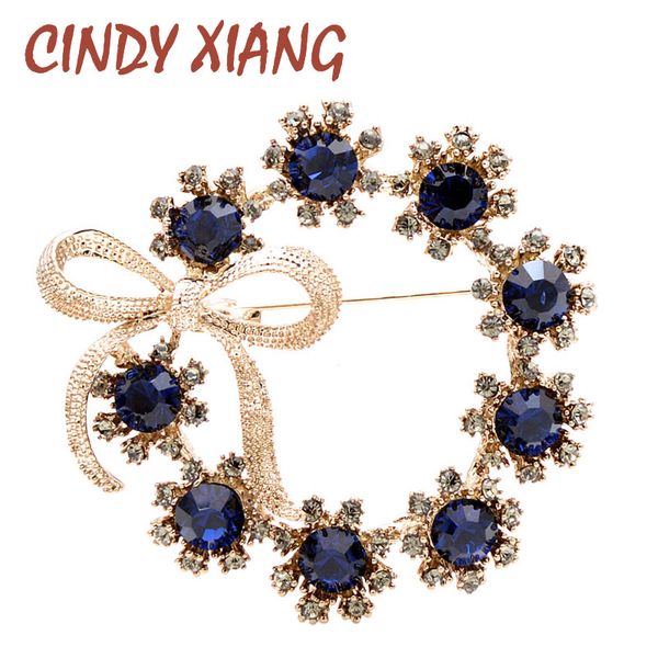 cindy xiang 2 colors choose crystal circle bow brooches for women vintage autumn fashion pin luxury jewelry gift, Gray
cindy xiang 2 colors choose crystal circle bow brooches for women vintage autumn fashion pin luxury jewelry gift, Gray