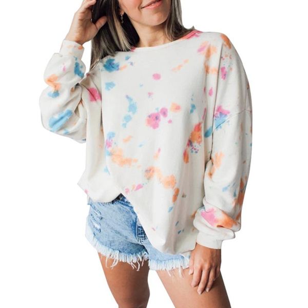 women sweatshirts tie dye shirt long sleeve pullovers women clothing fahion streetwear autumn outfits, Black
women sweatshirts tie dye shirt long sleeve pullovers women clothing fahion streetwear autumn outfits, Black