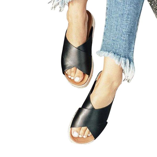 casual faux suede women slippers non slip retro peep toe wedge platform daily summer beach home travel breathable, Black
casual faux suede women slippers non slip retro peep toe wedge platform daily summer beach home travel breathable, Black
