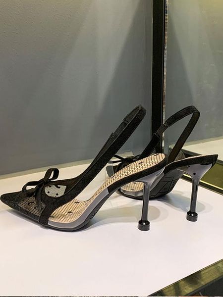 sandal woman 2020 summer versatile new wave dot mesh fine heel pointed shallow high-heeled shoes fairy wind single shoe woman, Black
sandal woman 2020 summer versatile new wave dot mesh fine heel pointed shallow high-heeled shoes fairy wind single shoe woman, Black