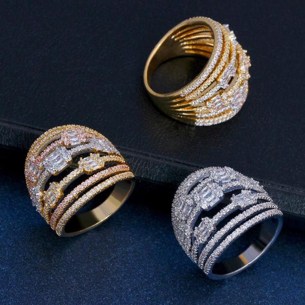 bride talk trendy micro paved cz multiple twist engagement band cubic zircon ring 4 colors party jewelry finger rings for women, Golden;silver
bride talk trendy micro paved cz multiple twist engagement band cubic zircon ring 4 colors party jewelry finger rings for women, Golden;silver