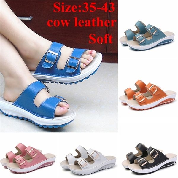 sandals fashion summer women shoes casual genuine cow leather beach slipper peep toe platform cute, Black
sandals fashion summer women shoes casual genuine cow leather beach slipper peep toe platform cute, Black