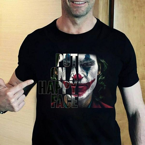 joker тенниска кладет на happy face joker 2019 котировки фильм майка черного поп cotton man tee 
joker тенниска кладет на happy face joker 2019 котировки фильм майка черного поп cotton man tee