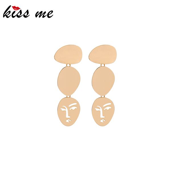 kissme minimalism abstract hollow human face drop earrings for women gifts geometric brass sheets dangle earrings accessories, Silver
kissme minimalism abstract hollow human face drop earrings for women gifts geometric brass sheets dangle earrings accessories, Silver