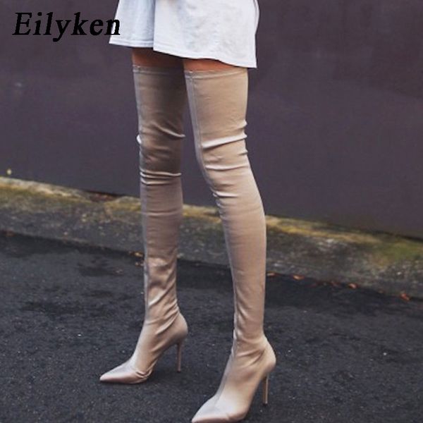 eilyken 2020 thigh high boots over the knee elastic stretch boots mujer knee high heels nightclub sock new, Black
eilyken 2020 thigh high boots over the knee elastic stretch boots mujer knee high heels nightclub sock new, Black