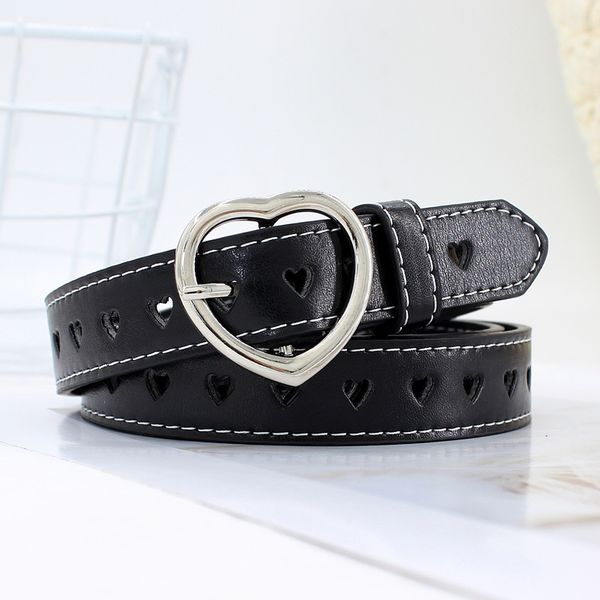 korean version of the love porous belt fashion japanese word buckle decoration heart-shaped casual hole-added thin belt, Black;brown
korean version of the love porous belt fashion japanese word buckle decoration heart-shaped casual hole-added thin belt, Black;brown