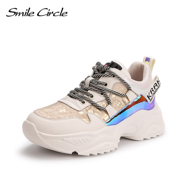 smile circle women sneakers flats platform shoes lace-up patchwork thick bottom fashion horse hair casual ladies sneakers, Black
smile circle women sneakers flats platform shoes lace-up patchwork thick bottom fashion horse hair casual ladies sneakers, Black