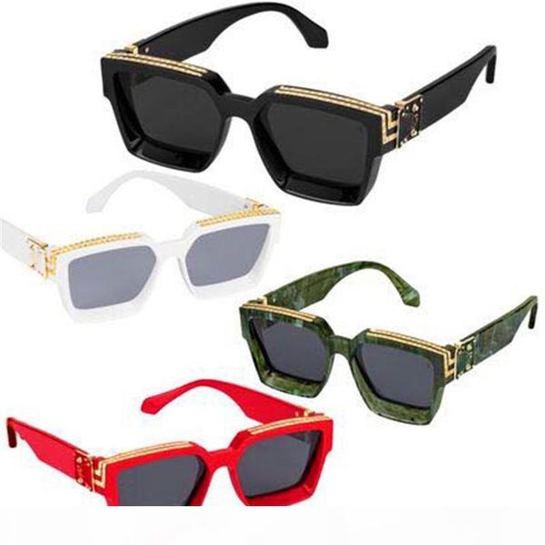 luxury sunglasses mens designer sunglasses millionaire square frame vintage shiny gold summer uv400 lens style laser logo z1165w, White;black
luxury sunglasses mens designer sunglasses millionaire square frame vintage shiny gold summer uv400 lens style laser logo z1165w, White;black