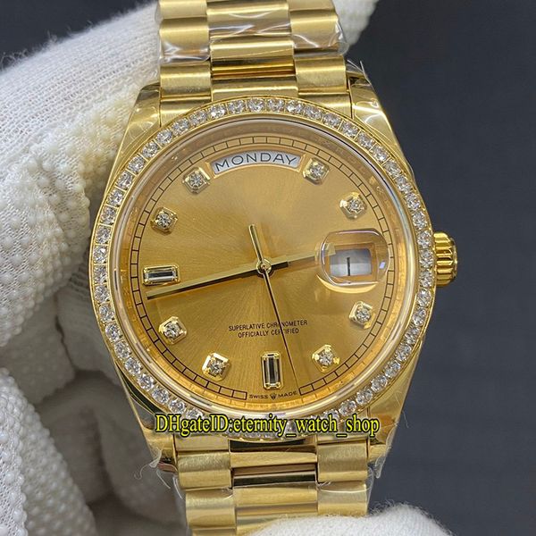 ewf daydate 36mm 128348 128345 cal.3255 automatic 128238 mens watch gold dial 18k gold diamonds inlay case jubilie strap iced out watches, Slivery;brown
ewf daydate 36mm 128348 128345 cal.3255 automatic 128238 mens watch gold dial 18k gold diamonds inlay case jubilie strap iced out watches, Slivery;brown