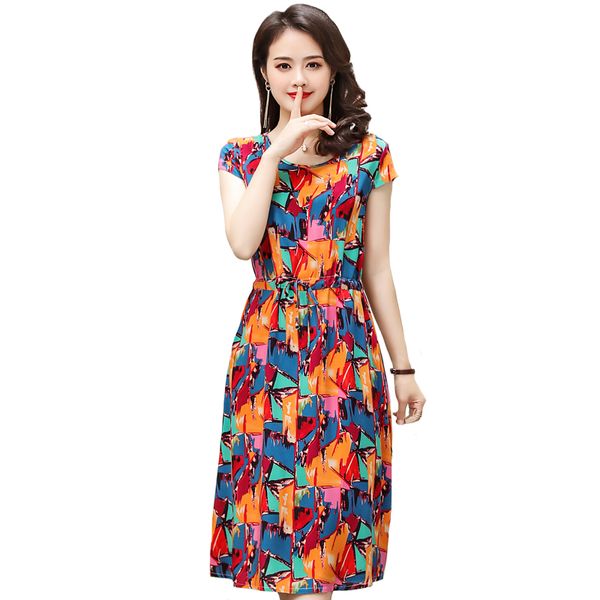 xl-6xl summer short sleeve floral print women dress 2020 middle-aged mother plus size dress casual boho beach vintage, Black;gray
xl-6xl summer short sleeve floral print women dress 2020 middle-aged mother plus size dress casual boho beach vintage, Black;gray