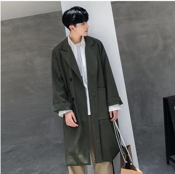 s-6xl 2020 the new design male over-the-knee ultra long loose thin spring and autumn casual overcoat outerwear, Tan;black
s-6xl 2020 the new design male over-the-knee ultra long loose thin spring and autumn casual overcoat outerwear, Tan;black
