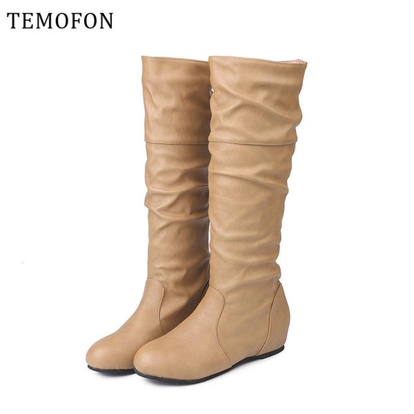 ladies long boots plus size female round toe shoes flat shoes fashion autumn winter women knee high leather boots hvt394, Black
ladies long boots plus size female round toe shoes flat shoes fashion autumn winter women knee high leather boots hvt394, Black