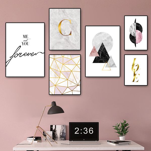 modern abstract geometric glod love quote posters and prints wall art print canvas painting wall picture nordic decoration home
modern abstract geometric glod love quote posters and prints wall art print canvas painting wall picture nordic decoration home