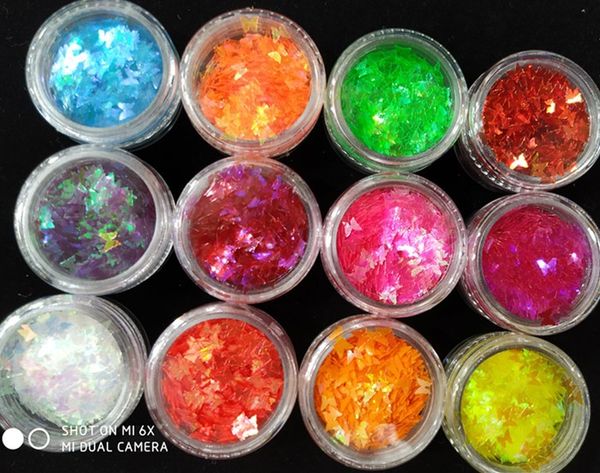 12 pcs glitter mix nail art acrylic gel butterflies galore - uv reactivebutterflies butterfly 3mm nail art glitter shape, Silver;gold
12 pcs glitter mix nail art acrylic gel butterflies galore - uv reactivebutterflies butterfly 3mm nail art glitter shape, Silver;gold
