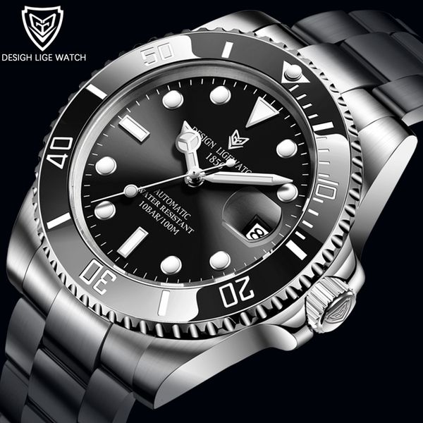 lige green water ghost waterproof watch men diamond mechanical watches luminous 316l stainless steel clock nh35 sports watch+box, Slivery;brown
lige green water ghost waterproof watch men diamond mechanical watches luminous 316l stainless steel clock nh35 sports watch+box, Slivery;brown