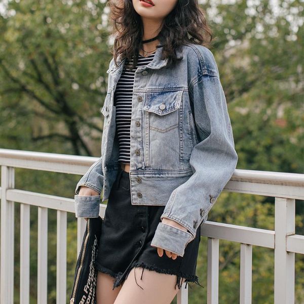 women's jackets short oversize denim jacket women punk vintage streetwear loose autumn winter 2021 jeans woman asymmetrical, Black;brown
women's jackets short oversize denim jacket women punk vintage streetwear loose autumn winter 2021 jeans woman asymmetrical, Black;brown