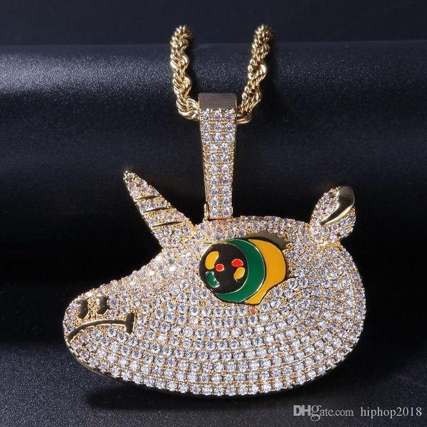 new fashion unicorn pendant necklace mens womens hip hop necklace jewelry gold silver rapper necklace for men
new fashion unicorn pendant necklace mens womens hip hop necklace jewelry gold silver rapper necklace for men