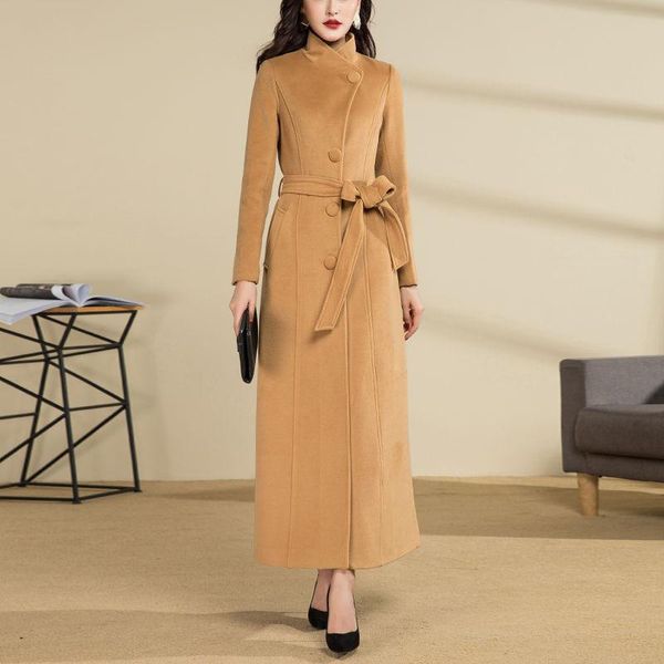 women 2020 autumn winter thicken warm wool coat female casual slim long jacket full sleeve woolen overcoats plus size 5xl r02, Black
women 2020 autumn winter thicken warm wool coat female casual slim long jacket full sleeve woolen overcoats plus size 5xl r02, Black