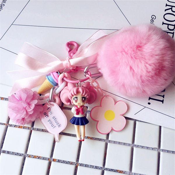 cute keychains sailor moon keychain and water moon pendant hand key chains pvc double - sided soft adhesive key rings, Silver
cute keychains sailor moon keychain and water moon pendant hand key chains pvc double - sided soft adhesive key rings, Silver