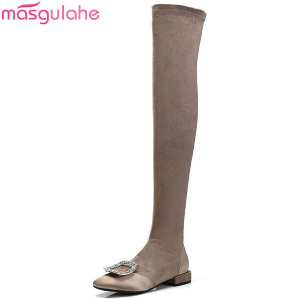 masgulahe 2020 fashion over the knee boots women square toe rhinestone low heels boots suede leather elastic black
masgulahe 2020 fashion over the knee boots women square toe rhinestone low heels boots suede leather elastic black