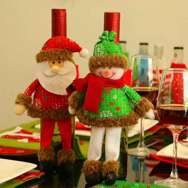 1pcs 28*20cm with legs santa snowman wine bottle set christmas hat l dining table holiday decorations for the family
1pcs 28*20cm with legs santa snowman wine bottle set christmas hat l dining table holiday decorations for the family